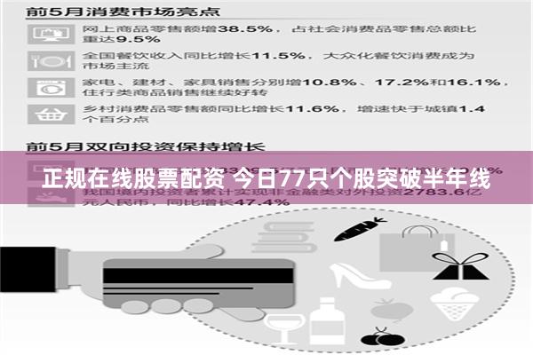 正规在线股票配资 今日77只个股突破半年线