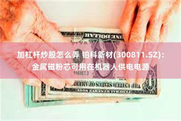 加杠杆炒股怎么弄 铂科新材(300811.SZ)：金属磁粉芯可用在机器人供电电源