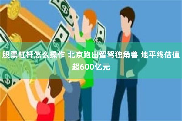 股票杠杆怎么操作 北京跑出智驾独角兽 地平线估值超600亿元