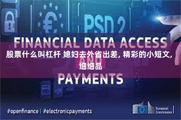 股票什么叫杠杆 媳妇去外省出差, 精彩的小短文, 细细品