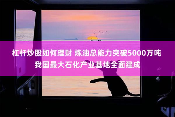 杠杆炒股如何理财 炼油总能力突破5000万吨 我国最大石化产业基地全面建成