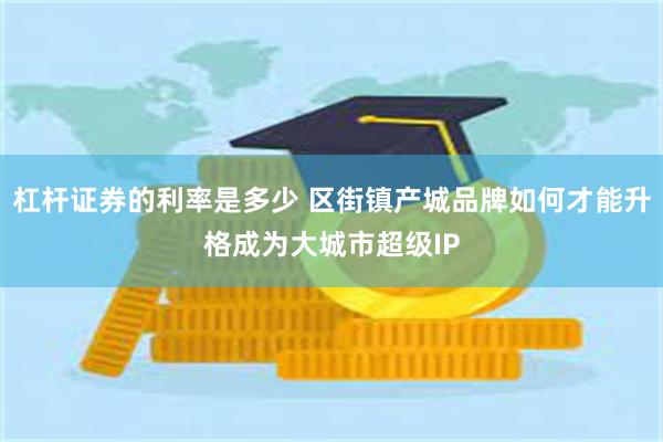 杠杆证券的利率是多少 区街镇产城品牌如何才能升格成为大城市超级IP