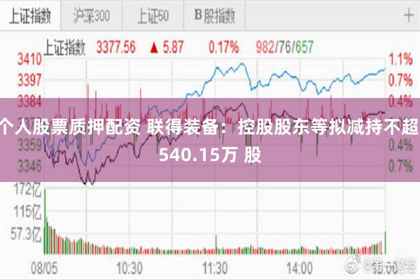 个人股票质押配资 联得装备：控股股东等拟减持不超 540.15万 股