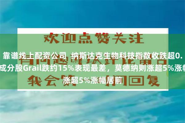 靠谱线上配资公司  纳斯达克生物科技指数收跌超0.3%，成分股Grail跌约15%表现最差，莫德纳则涨超5%涨幅居前