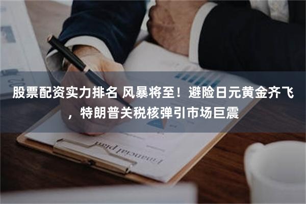 股票配资实力排名 风暴将至！避险日元黄金齐飞，特朗普关税核弹引市场巨震