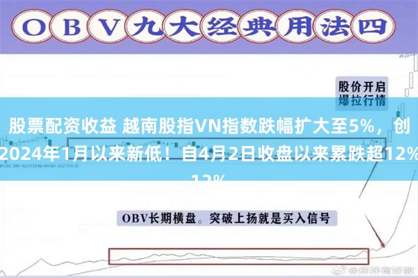 股票配资收益 越南股指VN指数跌幅扩大至5%，创2024年1月以来新低！自4月2日收盘以来累跌超12%