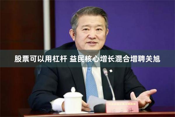 股票可以用杠杆 益民核心增长混合增聘关旭