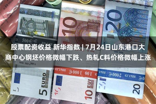 股票配资收益 新华指数 | 7月24日山东港口大商中心钢坯价格微幅下跌、热轧C料价格微幅上涨