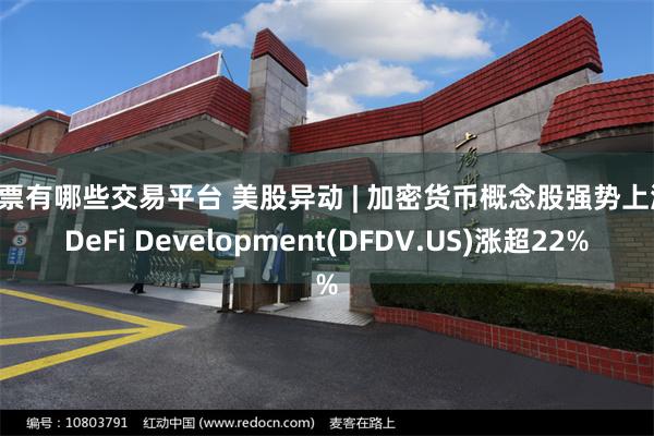 股票有哪些交易平台 美股异动 | 加密货币概念股强势上涨 DeFi Development(DFDV.US)涨超22%