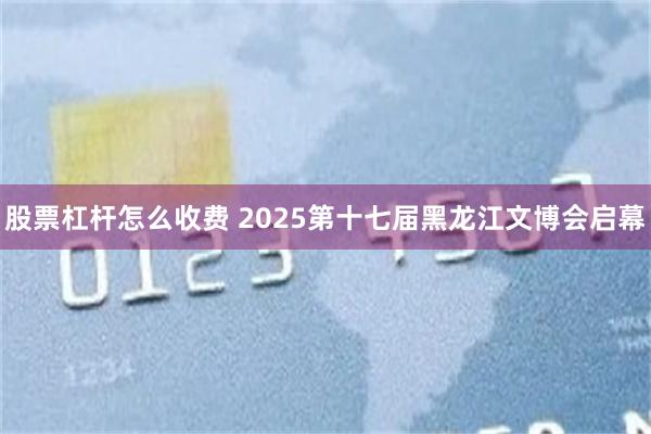 股票杠杆怎么收费 2025第十七届黑龙江文博会启幕